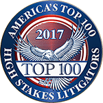 America's Top 100 High Stakes Litigators Logo